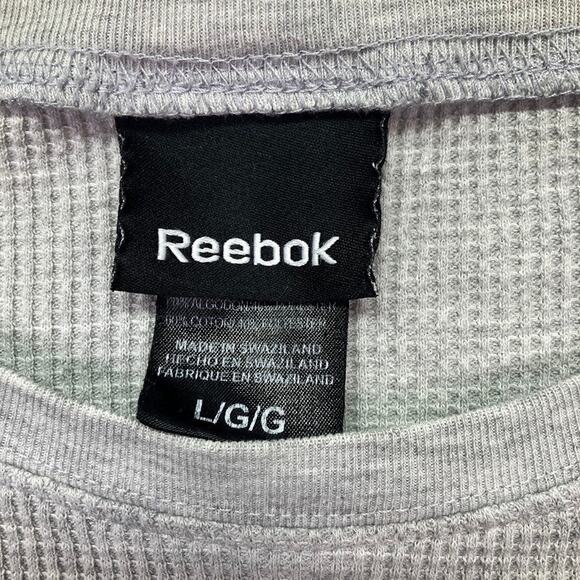 Oakland Las Vegas Raiders Logo VTG Long Sleeve Thermal Shirt Size L Front Hit - Picture 2 of 7